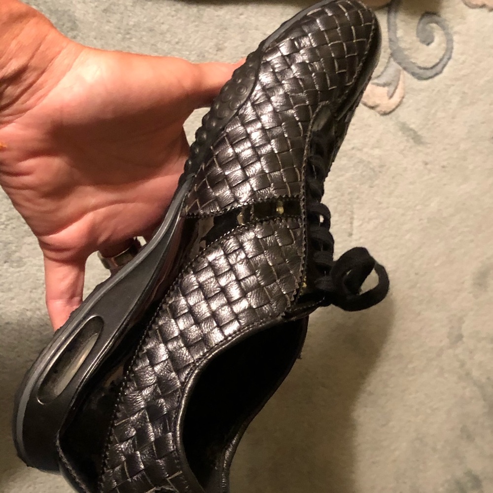 Cole Haan NikeAir woven Black Leather Loafer
